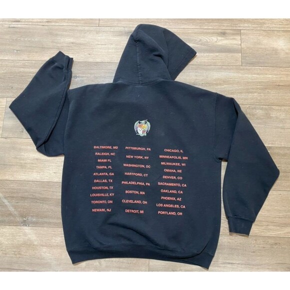 Rare Sheck Wes Mudboy Astroworld Travis Scott Mens L Tour Zombie Hoodie Black - Picture 8 of 10